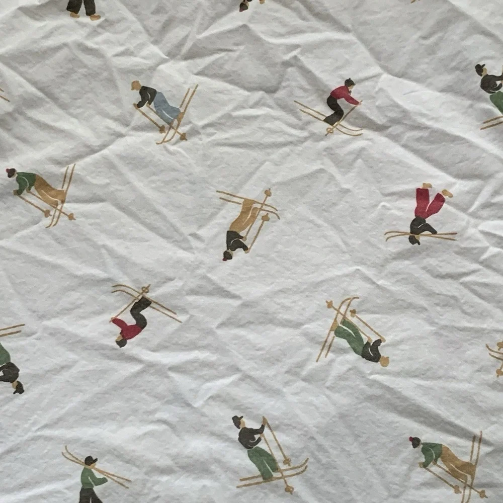 Pottery Barn Skiers Organic Fitted Sheet Pillowcases